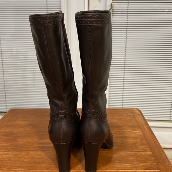 NATURALIZER  Women’s Boots  LEATHER Size 7W  color Brown Heels 3.5” - Picture 4 of 16